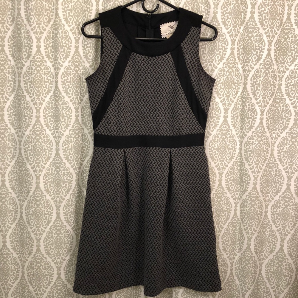 Black & Gray Sheath Dress